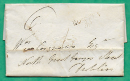 MARQUE IRLANDAISE IRLAND ROSCREA 59  DRUMARD ? POUR FOR DUBLIN 1809 COVER - Préphilatélie