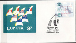 Australien - Briefmarkenausstellung CUPPEX ’87, Perth (MiNr: ATM 7) 1987 - Siehe Scan 6.2.87 ITALIEN - Timbres De Distributeurs [ATM]
