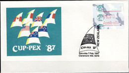 Australien - Briefmarkenausstellung CUPPEX ’87, Perth (MiNr: ATM 7) 1987 - Siehe Scan 7.2.87 NEUSEELAND - Timbres De Distributeurs [ATM]