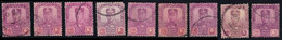 JOHORE 1921 Small Lot 6c X8 & 5c(1) Wmk. MSCA Sc#107-108 - USED @E3172 - Johore