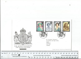 Great Britain Scott 2044 - 2047 Complete Queen Mother Edinburgh Cancel...............................(Box 10) - 2001-10 Ediciones Decimales
