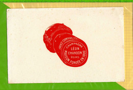 BUVARD & Blotting Paper : Champagne LEON CHANDON REIMS - Liqueur & Bière