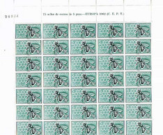 [ES1449.A] España 1962. Pliego Europa-CEPT. 5 Pts (MNH) - Full Sheets