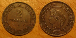 Cérès - 2 Centimes 1895 A - B. 2 Centimes