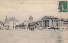 (Doubs)  CPA  Pontarlier  Hôtel Des Postes Et Palais De Justice - Pontarlier