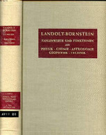 Zahlenwerte Und Funktionen Aus Physik - Chemie - Astronomie - Geophysik - Technik Atom Und Molekularphysik I. Band 3. Te - Sonstige & Ohne Zuordnung