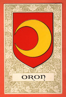 ZMI-23 Oron Lavaux-Oron Armoiries Armorial Flammes Ecusson  Non Circulé - Oron