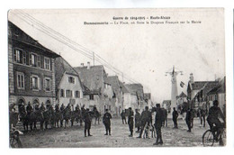 (68) 174, Dannemarie, Pelot La Place Ou Flotte Le Drapeau Français Sur La Mairie - Dannemarie