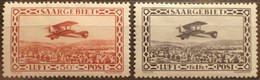 R2253/109 - 1928 - SARRE - POSTA AERIENNE - N°1 à 2 NEUFS* - Cote (2017) : 16,00 € - Luftpost