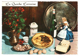 CPSM Recette De La Quiche Lorraine TBE éd. Lyna, Cliché Appollot, Flamme "Vittel Campagne Thermale 20 Mai - 20 Sept" - Recettes (cuisine)