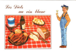 CPM Recette Des Diots Au Vin Blanc TBE éd. Edy à Chambéry - Recettes (cuisine)