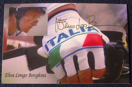 Elisa Longo Borghini - Dédicace - Hand Signed - Autographe Authentique  - - Cycling