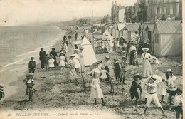 CPA Villers Sur Mer-Enfants Sur La Plage-n°28-Timbre      L1376 - Villers Sur Mer