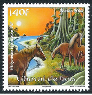 Polynésie Française 2014 - Cheval Du Bois Mnh** - Unused Stamps