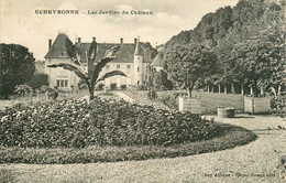 CPA Echevronne-Les Jardins Du Château-Timbre      L1380 - Sonstige Gemeinden