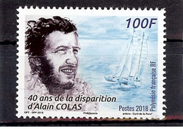 French Polynesie 2018 - 40 Ans De La Disparition D'Alain Colas Mnh - Ungebraucht