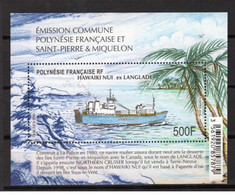 French Polynesie 2019 -Bloc Bateau Hawaiku Nui Ex Langlade - Unused Stamps