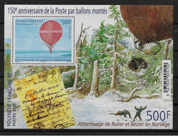 French Polynesie 2020 - 150ème Anniversaire De La Poste Par Ballon Monté - Neufs