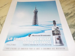 PUBLICITE LA GRANDE VODKA RUSSE ARRIVE  2007 - Alcools