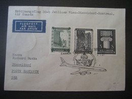 Österreich 1961- Erst-Flug-Beleg Mit DC-8 Gelaufen Von Wien Nach Düsseldorf - Altri & Non Classificati