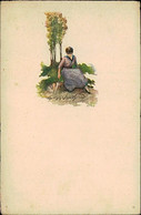 MONESTIER SIGNED 1910s POSTCARD - WOMAN - SERIE 873 (2700) - Monestier, C.