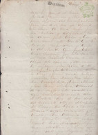 Argentina 1863 Revenue Fiscal Document Stationery BUENOS AIRES REP.ARG. 25 Centavos - Brieven En Documenten