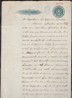 Argentina 1897 Revenue Fiscal Document Stationery TUCUMAN 50c - Brieven En Documenten