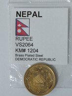 Nepal - 1 Rupee, VS2064 (2007), Unc, KM# 1204 - Nepal