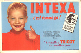 Buvard Intexa , C'est Comme ça , Le Meilleur Tricot Au Meilleur Prix - Kinderen