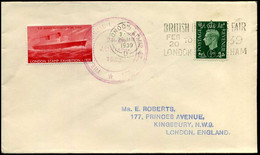 Great-Britain - Cover To Kingsbury, London, Great-Britain - London Stamp Exhibition 1939 - Storia Postale