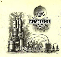 PARIS INDUSTRIE 1894 RARE ENTETE Paris DISTILLERIE ALAMBICS BOUILLEURS DE CRU Deroy Fils Ainé CONSTRUCTEURS V.HIST. - 1800 – 1899