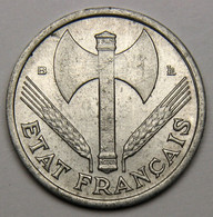 ASSEZ RARE ! 1 Franc Francisque 1944 B (Beaumont-le-Roger) , Aluminium - Etat Français - 1 Franc