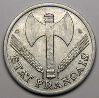 1 Franc Francisque 1944 C (Castelsarrasin) , Aluminium - Etat Français - 1 Franc