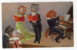 CPA - Chat Humanisés - Illustrateur  Thiele - - 1900-1949