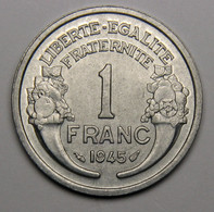 1 Franc Morlon 1945 , Aluminium - Gouvernement Provisoire De La République Française - 1 Franc