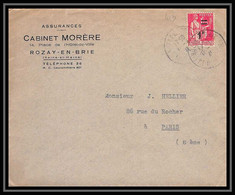 9545 Entete Morere N°483 Paix Rozay En Brie Seine Et Marne 1941 France Seul Sur Lettre Cover - 1921-1960: Periodo Moderno
