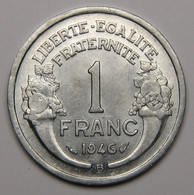 1 Franc Morlon 1946 B (Beaumont-le-Roger) , Aluminium - Gouvernementt Provisoire De La République Française - 1 Franc