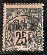 Obock (ex-colonie Française) 1892 N°7 Ob Debut De Piquage à Cheval TB Cote 110€ - Usados