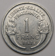 1 Franc Morlon 1947 , Aluminium - Gouvernement Provisoire De La République Française - 1 Franc