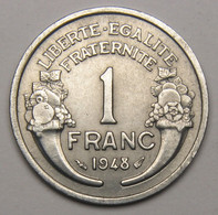 1 Franc Morlon 1948 , Aluminium - IV° République - 1 Franc