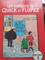 Les Exploits De Quick Et Flupke Recueil 3 HERGE Casterman 1980 - Hergé