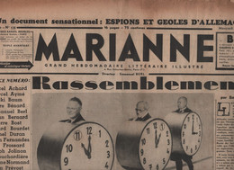 MARIANNE 03 04 1935 - EXPOSITION BRUXELLES - PAUL CLAUDEL - ESPIONS & GEOLES ALLEMAGNE - BREIZH ATAO - ROUGEOLE - DOUMEL - General Issues