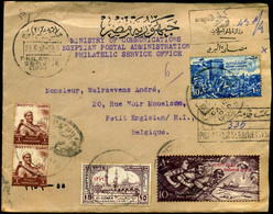 Registered Cover To Petit-Enghien, Belgium - "Ministry Of Communications, Egyptian Postal Administration" - Brieven En Documenten