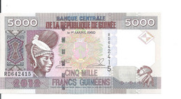 GUINEA 5000 5,000 FRANCS 2012 UNCIRCULATED P.41