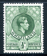 Swaziland 1938-54 King George VI - ½d Green - P.13½ X 13 - HM (SG 28) - Swasiland (...-1967)