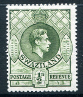 Swaziland 1938-54 King George VI - ½d Bronze-green - P.13½ X 14 - HM (SG 28b) - Swaziland (...-1967)