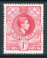 Swaziland 1938-54 King George VI - 1d Rose-red - P.13½ X 13 - HM (SG 29) - Swaziland (...-1967)