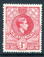 Swaziland 1938-54 King George VI - 1d Rose-red - P.13½ X 13 - HM (SG 29) - Swaziland (...-1967)