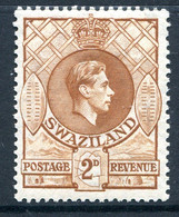 Swaziland 1938-54 King George VI - 2d Yellow-brown - P.13½ X 13 - HM (SG 31) - Swaziland (...-1967)