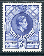 Swaziland 1938-54 King George VI - 3d Ultramarine - P.13½ X 13 - HM (SG 32) - Swaziland (...-1967)